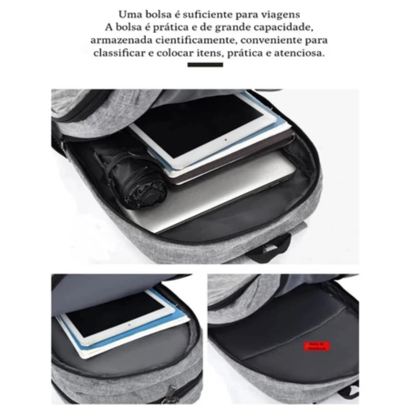 3 Pieces Kit Backpack Case Bag Side Bag Unisexx Comfortable Versatile And Large Capacity