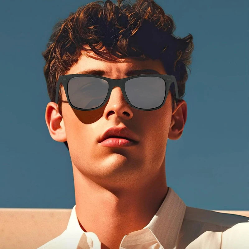 Óculos de Sol Polarizados Unissex com Lentes Espelhadas