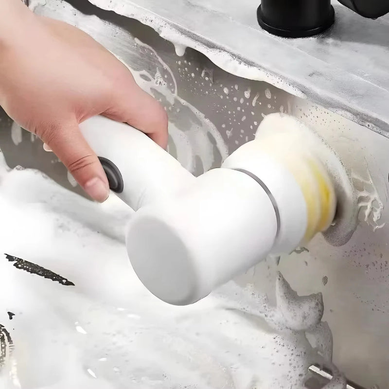 5 in 1 Electric Cleaning Brush Wireless Cleaner For Kitchen and Bathroom Multipurpose