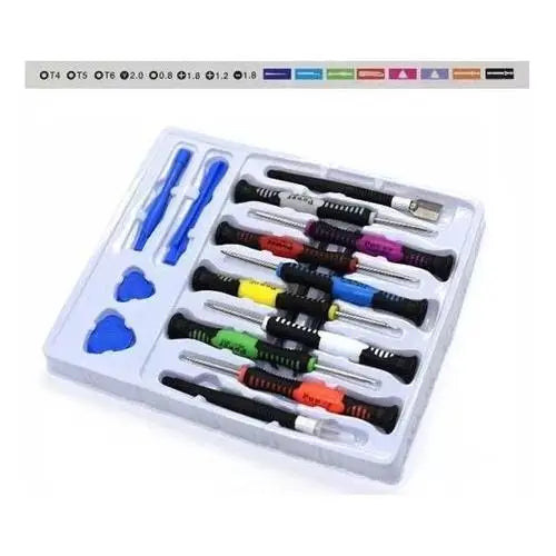 Kit Chaves Ferramenta 16 Peças Abrir Celular iPhone Android Tablet Notebook de Precisão