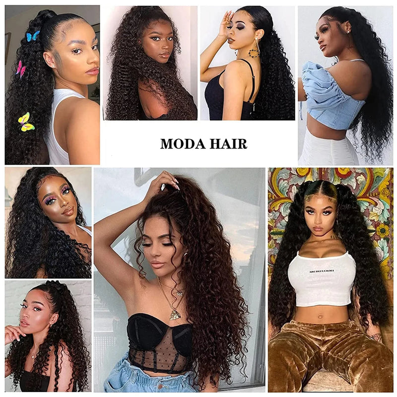 Rabo De Cavalo Cabelo Bio Fibra Proteína de Alta Temperatura Afro Cacheado Drawstring Ponytail Cabelo 16inch 40cm