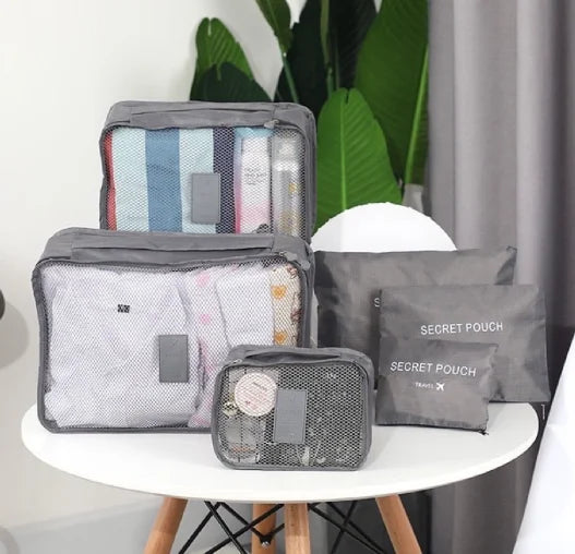 6 Kit Necessaire Travel Luggage Suitcase Organizer