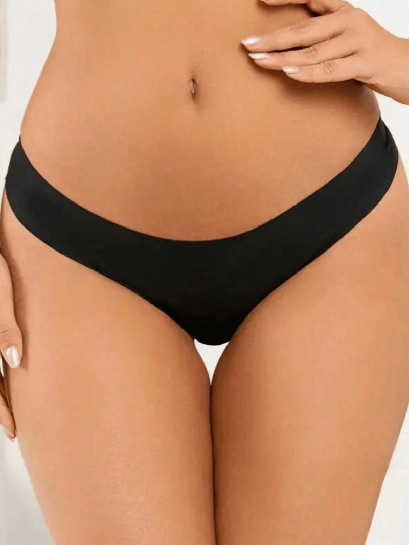 5 Panties Seamless Thong for Women, Comfortable Lingerie, Invisible Panties Women's Underwear, Panties