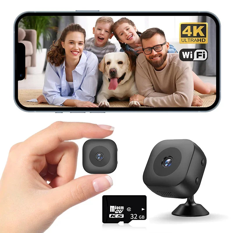 Xiaomi 4K Mini Camera WiFi Remote Monitoring IP/AP Portable Mobile Detection Camcorder Surveillance Security Camera Smart Home