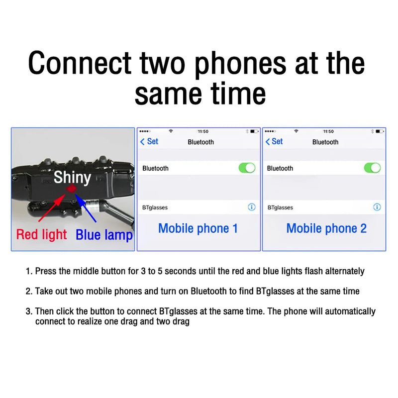 Smart Wireless Bluetooth Sunglasses Motorcycle Equipments Riding Glasses Wireless Headset Bluetooth Handsfree Call Headphones